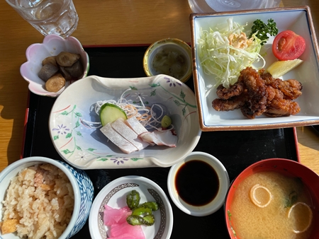 たこずくし定食　レストランうさんちゅ