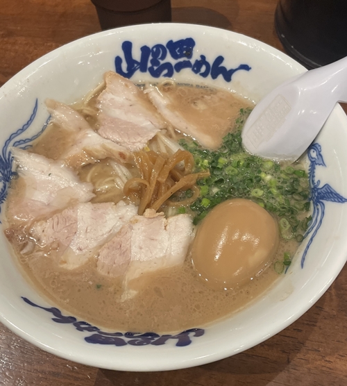 煮玉子チャーシューメン 山の田ラーメン